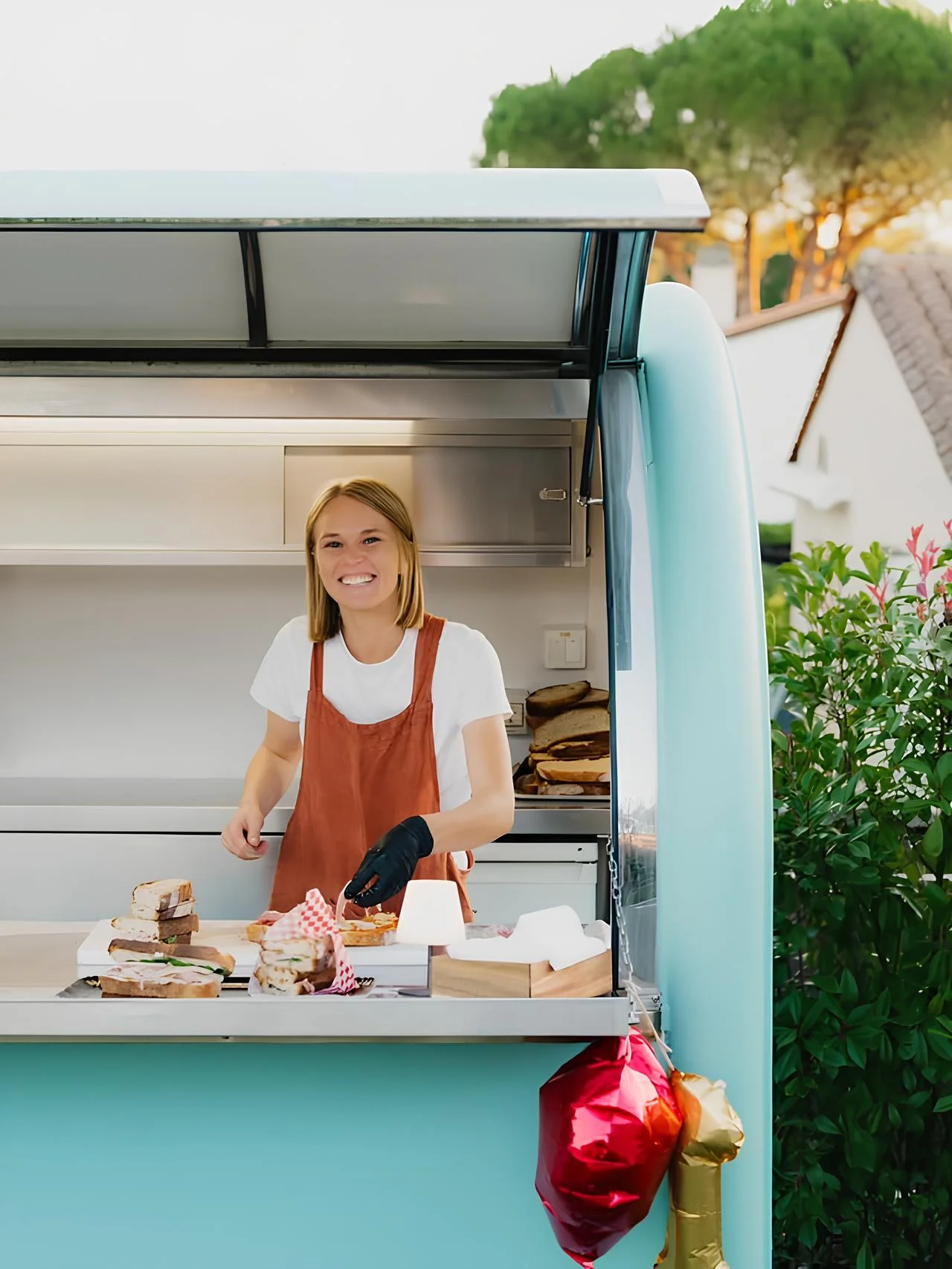Alix dans son food truck